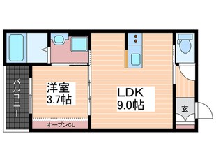 エクシア廿日市の物件間取画像